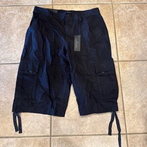 Marc Anthony Black Tie Cargo Shorts